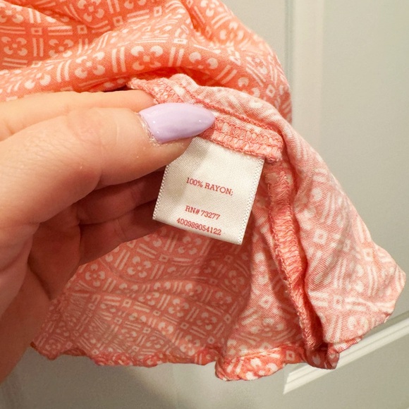 SO Tank Top with Coral Floral Pattern - Picture 5 of 6